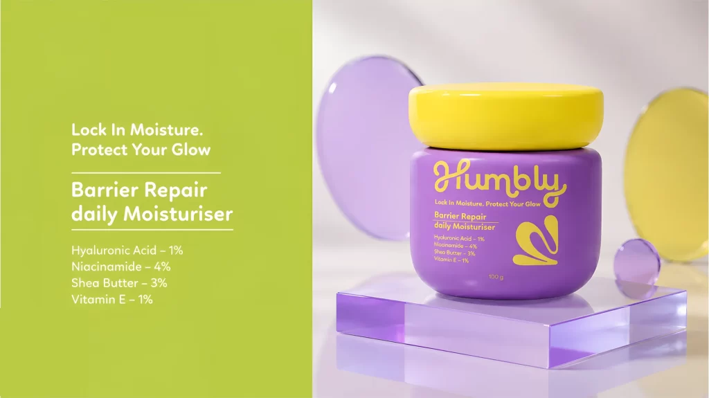 Humbly Barrier Repair daily Moisturiser Packaging
