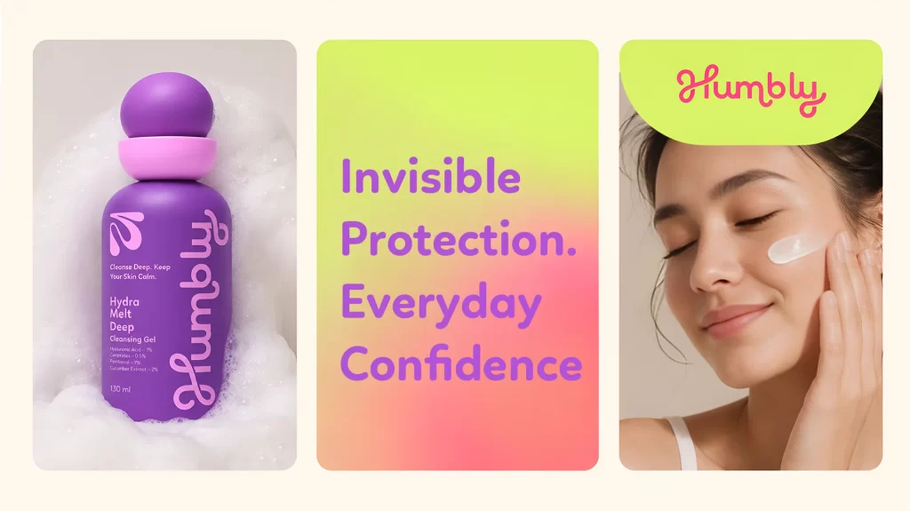 Humbly Hydra Melt Deep Cleansing Gel Purple Playful Packaging