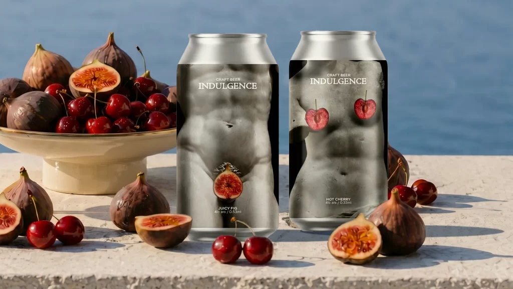 Indulgence Craft Beer Sleek Minimalist Packaging