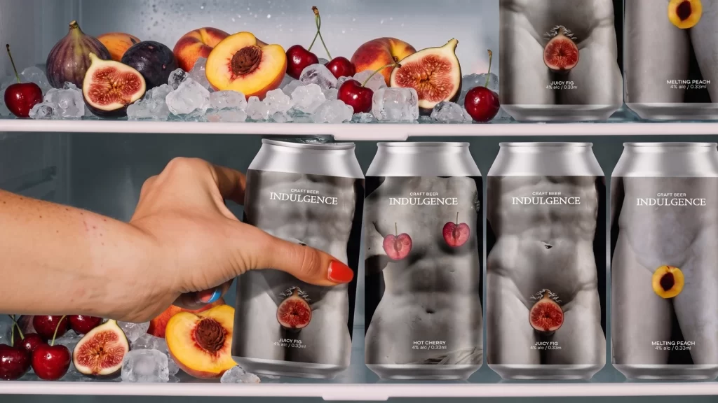 Indulgence Craft Beer Sleek Silver Packaging