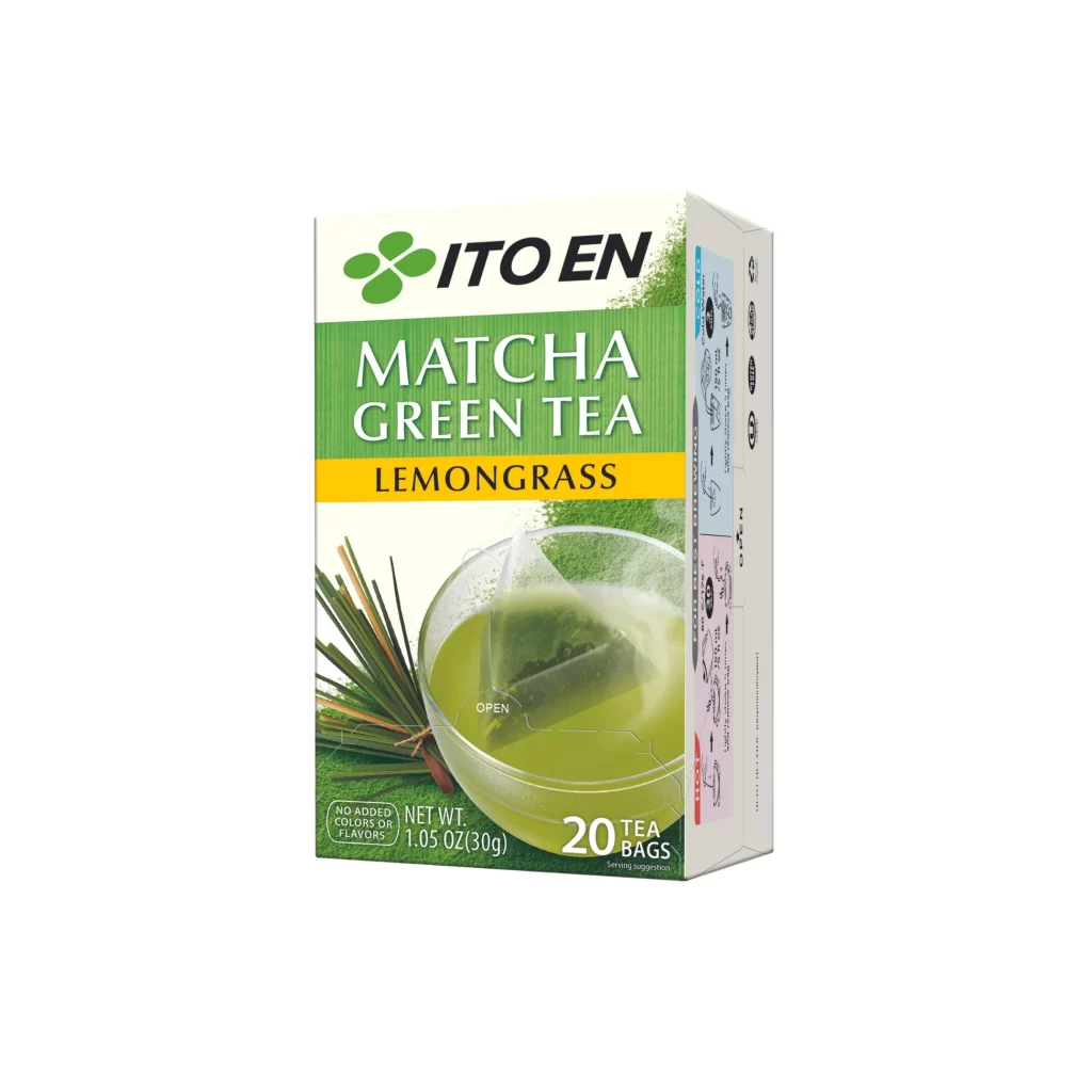 Ito En Matcha Green Tea Lemongrass Packaging