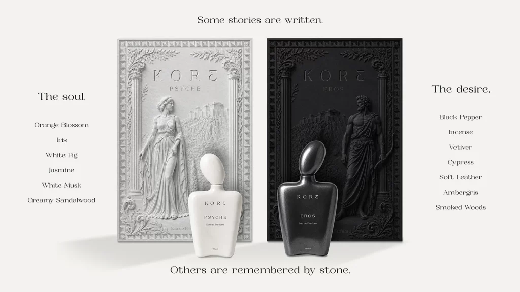 Kore Eau de Parfum Distinct Designs Packaging