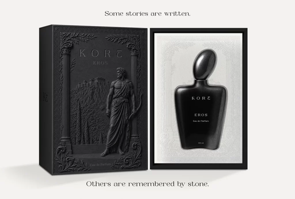Kore Eros Black Intricate Packaging