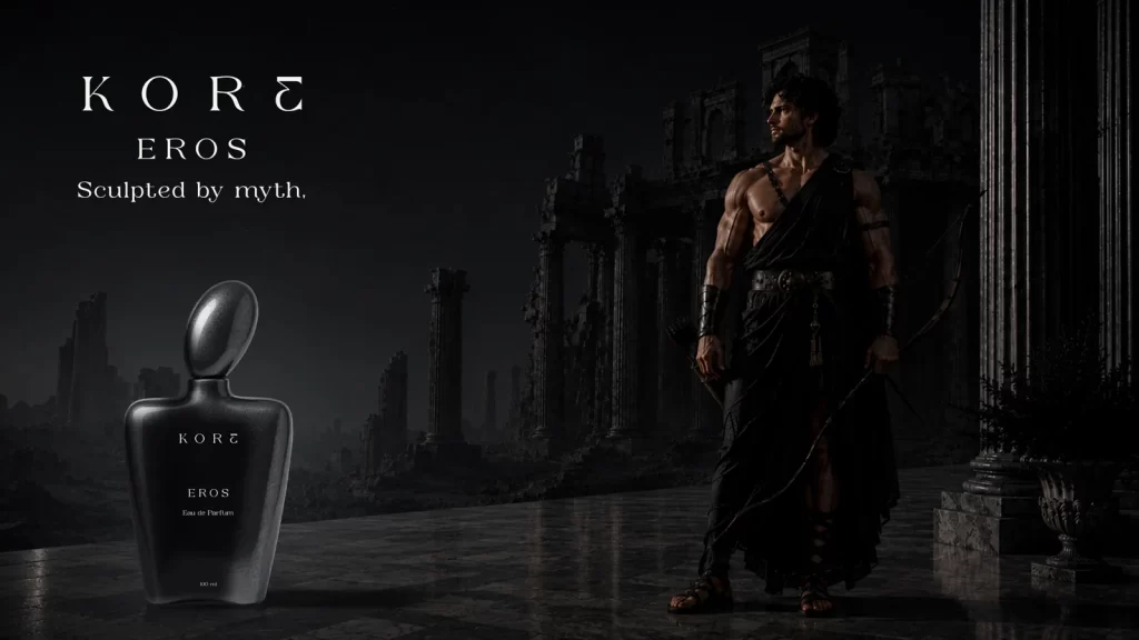 Kore Eros Perfume Sleek Packaging