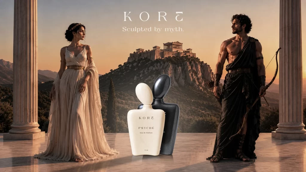 Kore Psyche Eau de Parfum White Black Packaging