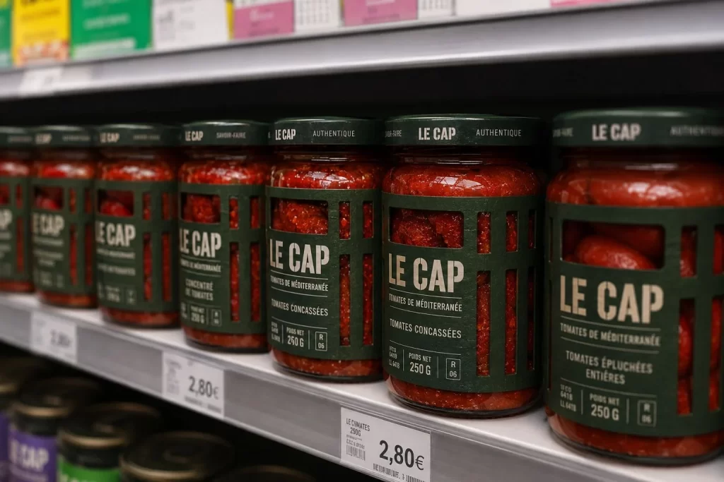 Le Cap Tomates Concassées Packaging