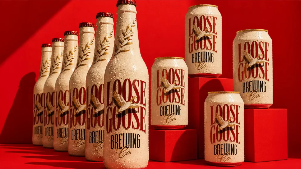 Loose Goose Brewery Craft Beer Combination Bottles Packaging