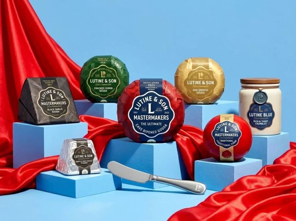 Lutine Cheese Variety Cheeses Packaging