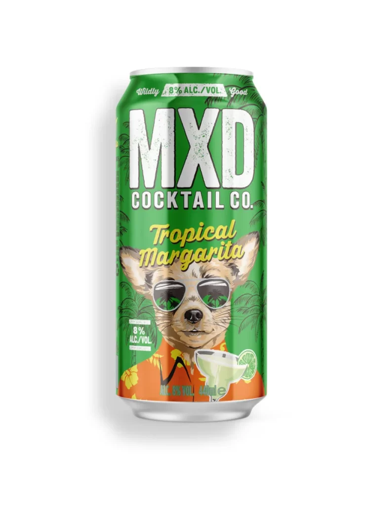 MXD Cocktail Co. Tropical Margarita Can Packaging