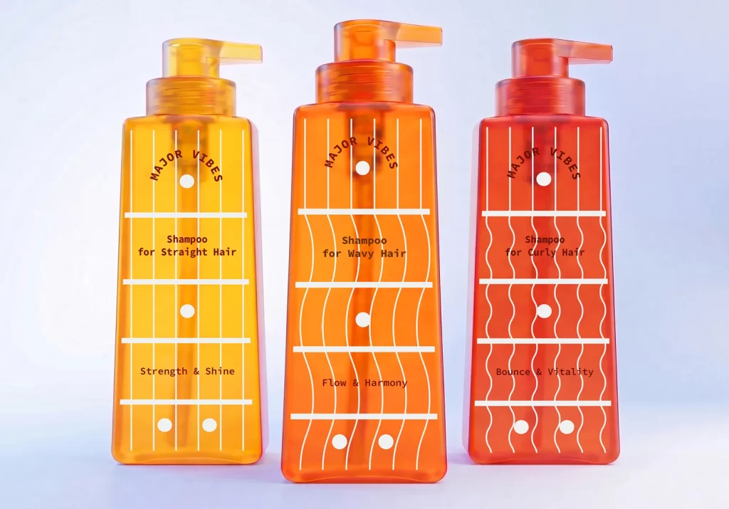 Major Vibes Shampoo Packaging