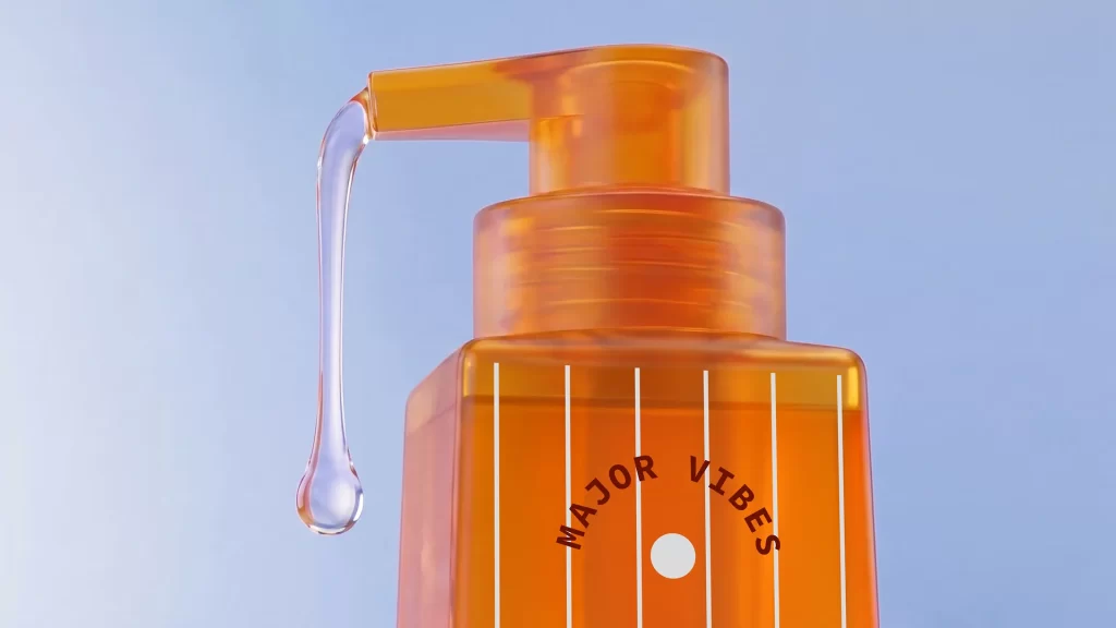 Major Vibes Skincare Serum Packaging