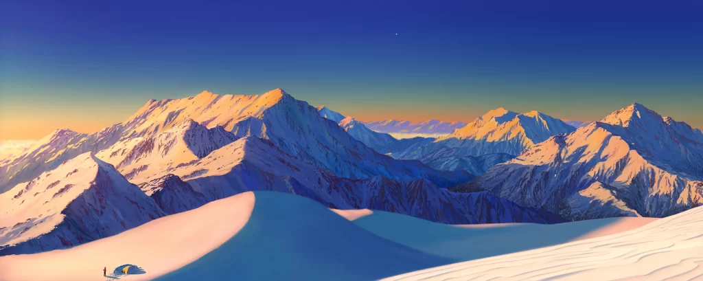 Mountainous Landscape Digital Art 1080p Wallpaper