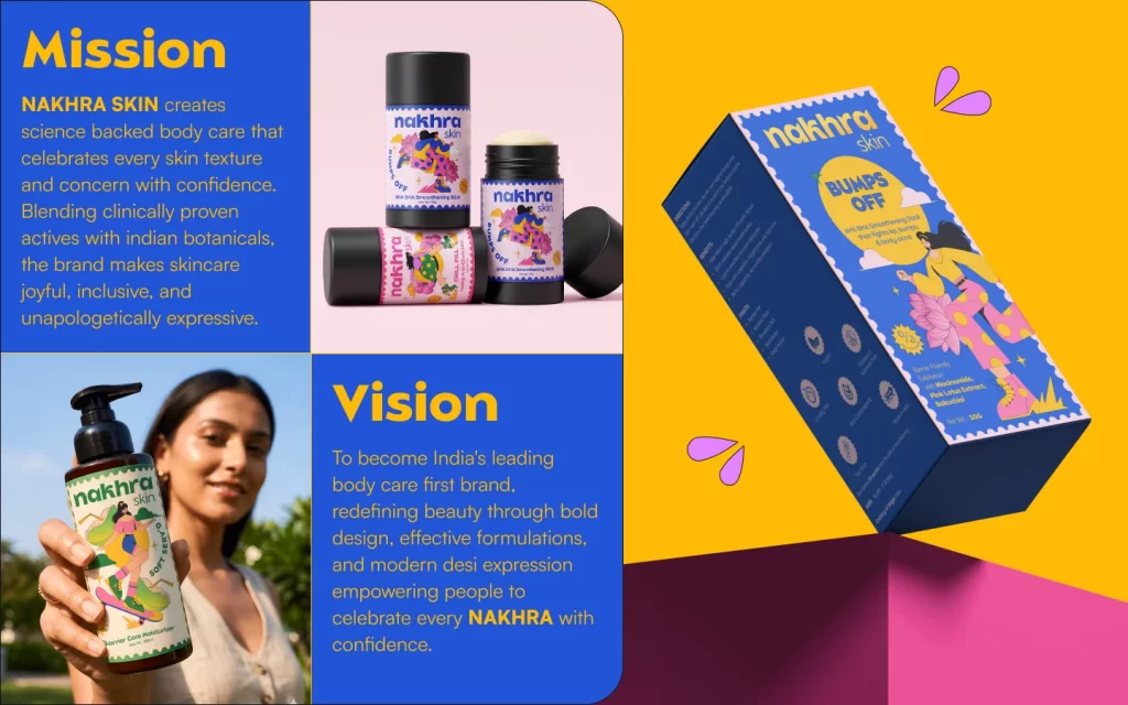 Nakhra Body Care Playful Colorful Packaging