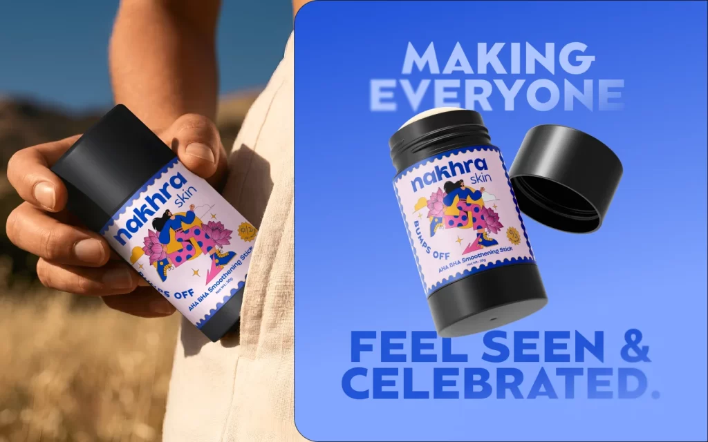 Nakhra Bumps Off Smoothing Stick Packaging