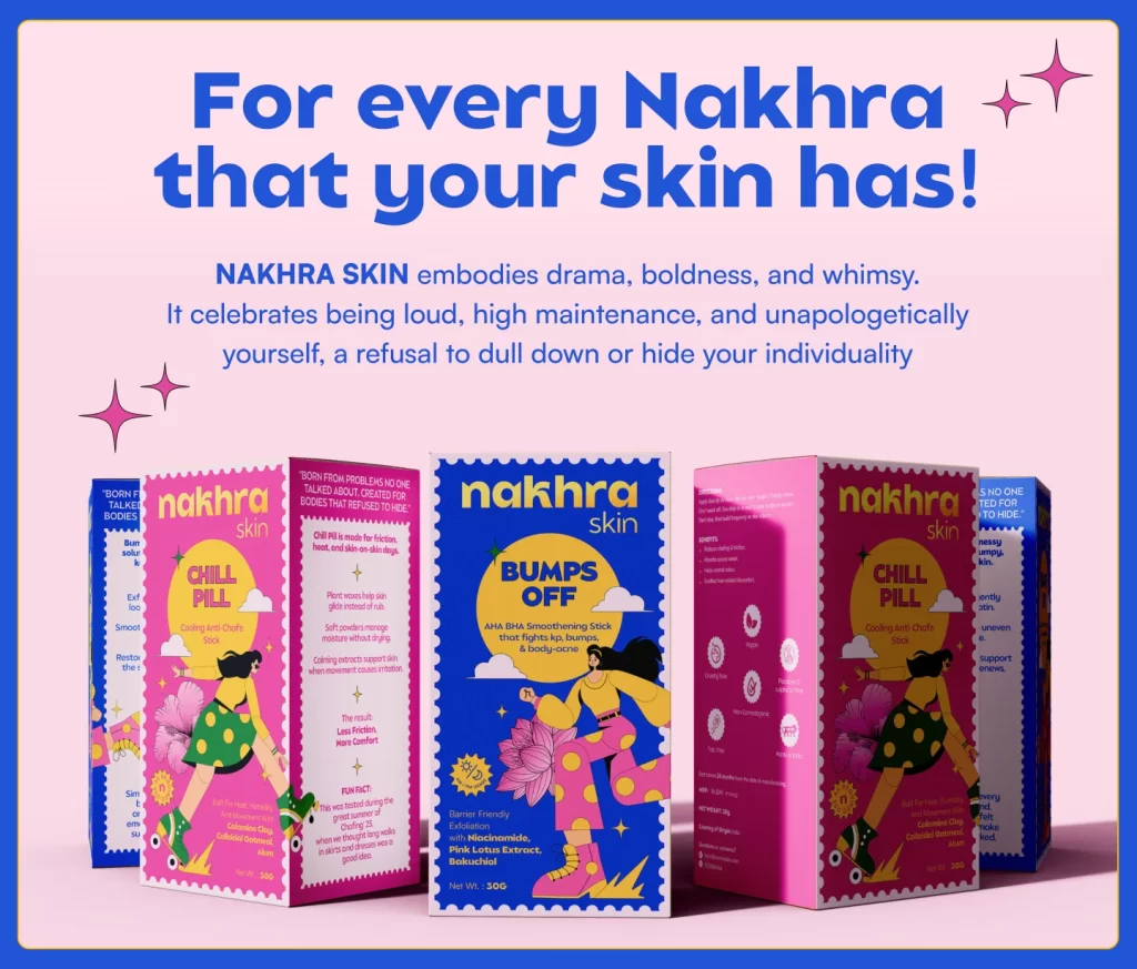Nakhra Skin Care Products Packaging