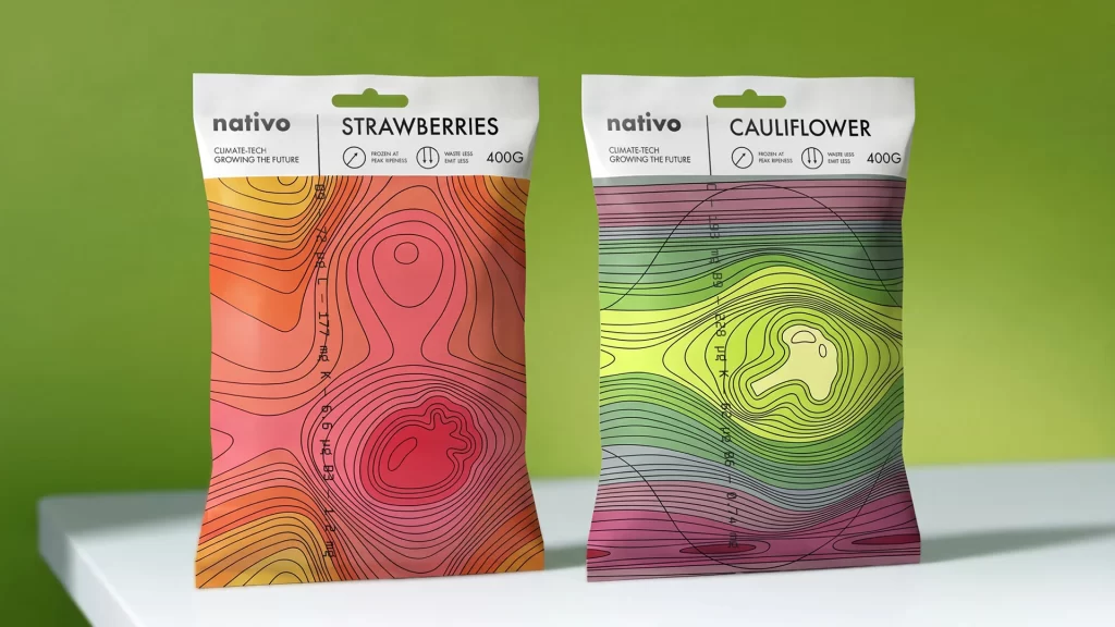 Nativo Strawberries and Cauliflower Packaging