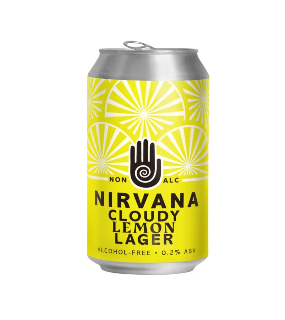 Nirvana Cloudy Lemon Lager Can Packaging