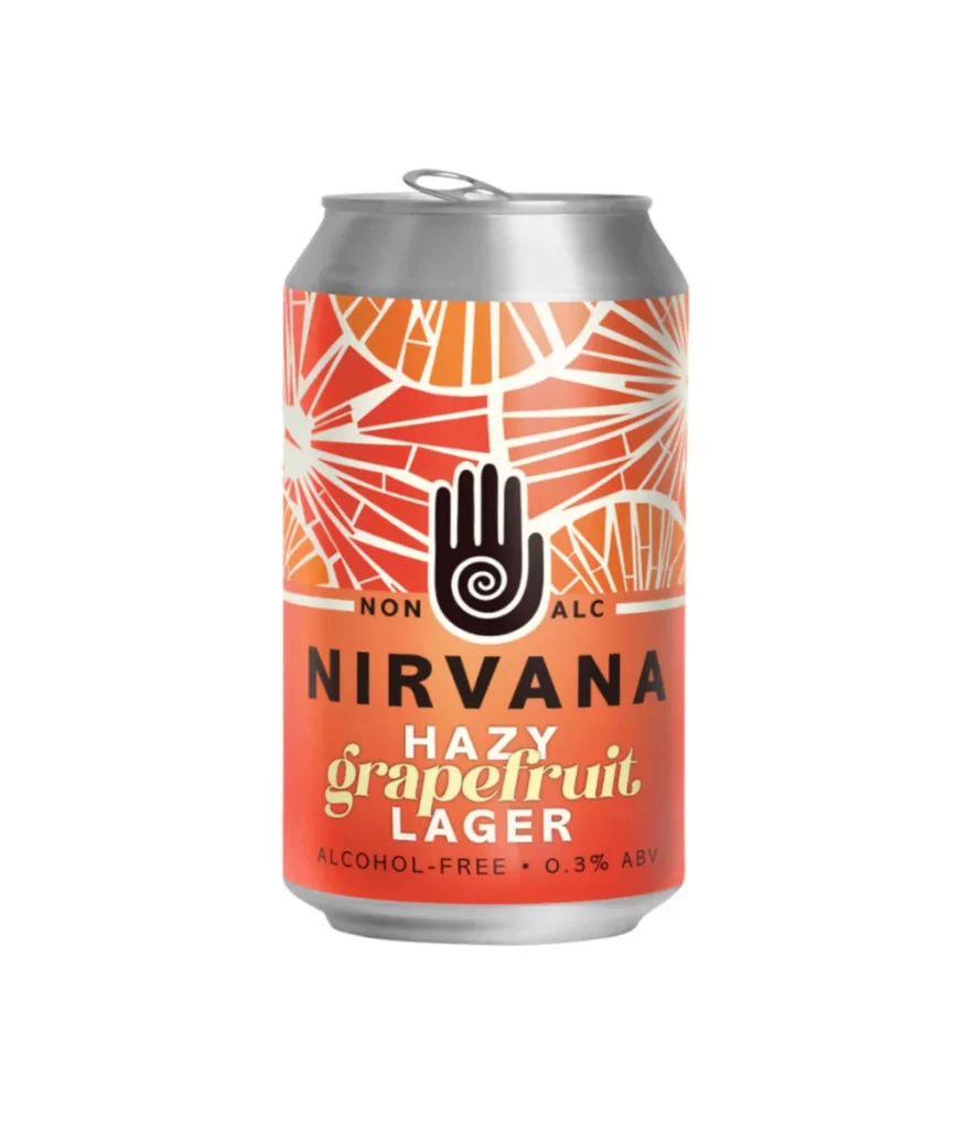 Nirvana Hazy Grapefruit Lager Can Packaging