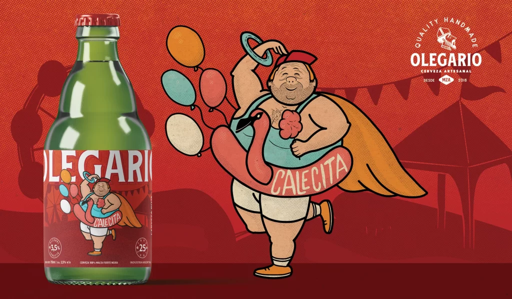 Olegario Cerveza Artesanal Green Playful Packaging
