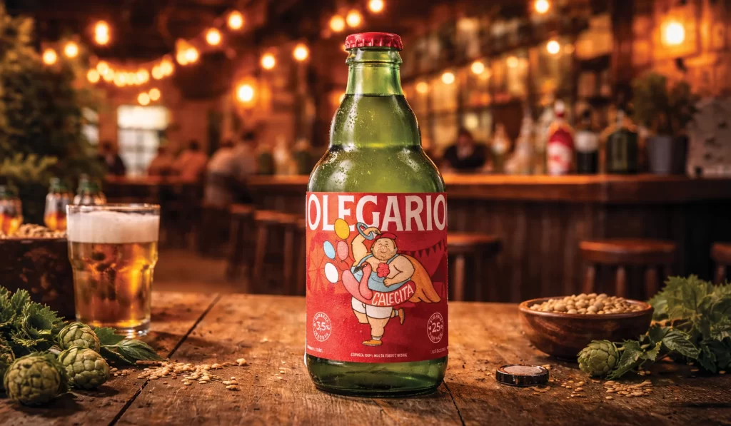 Olegario Craft Beer Green Glass Packaging