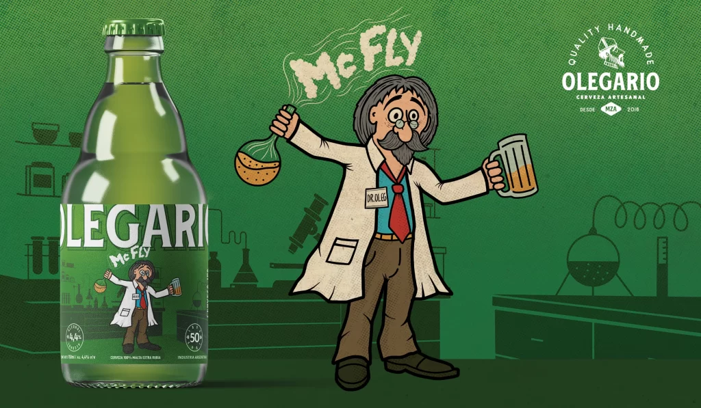 Olegario Craft Beer Green Includes Packaging