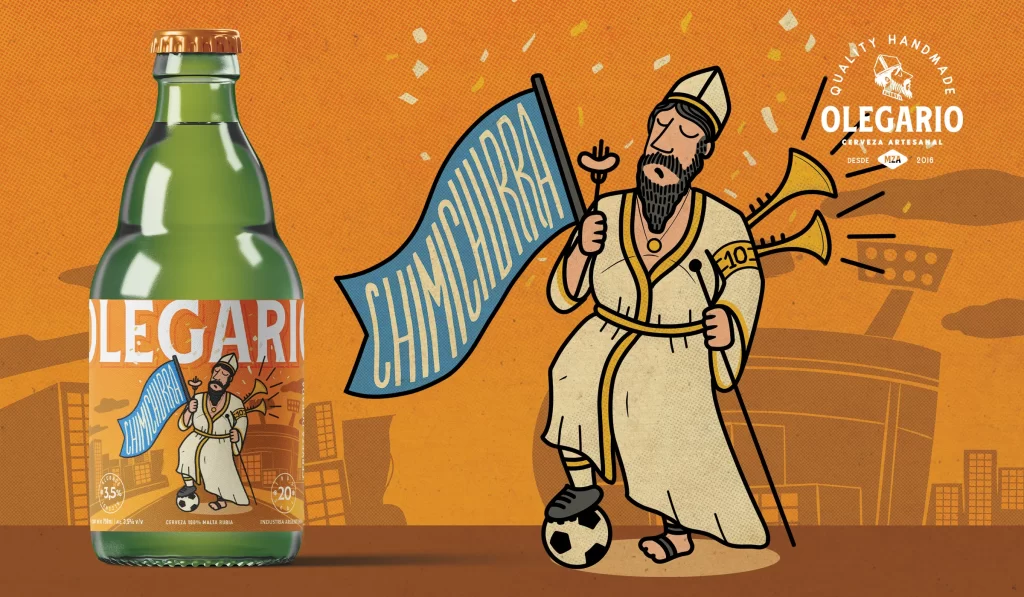 Olegario Craft Beer Green Orange Packaging