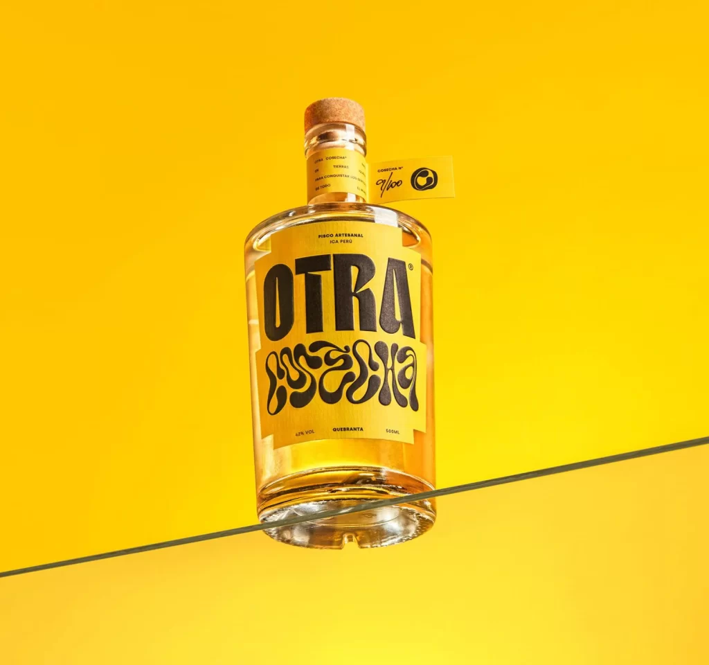 Otra Pisco Transparent Glass Packaging