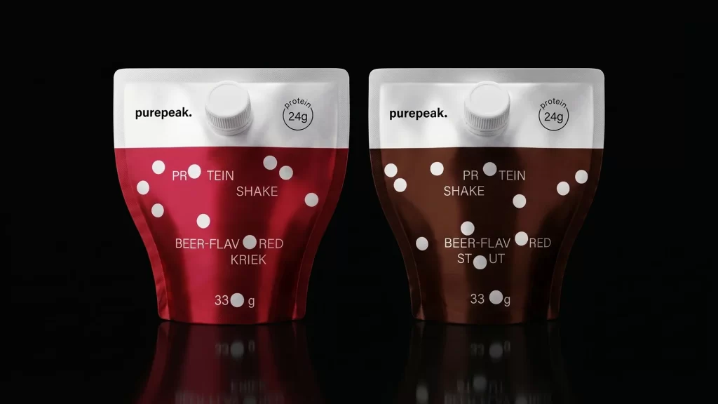 Purepeak Protein Shake Pouch White Includes Packaging
