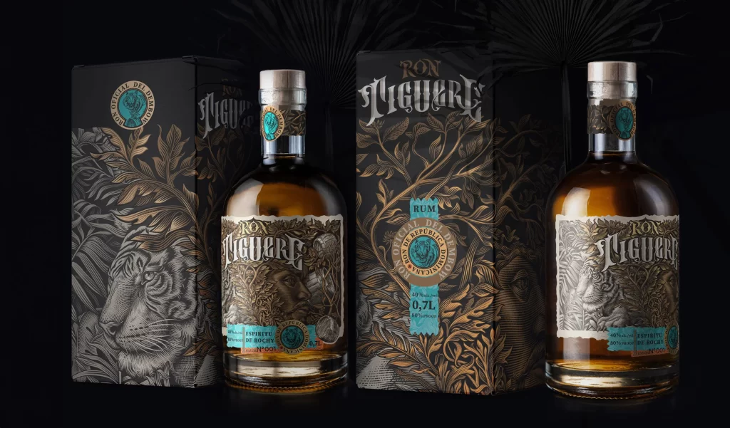 Ron Migue Rum Intricate White Packaging