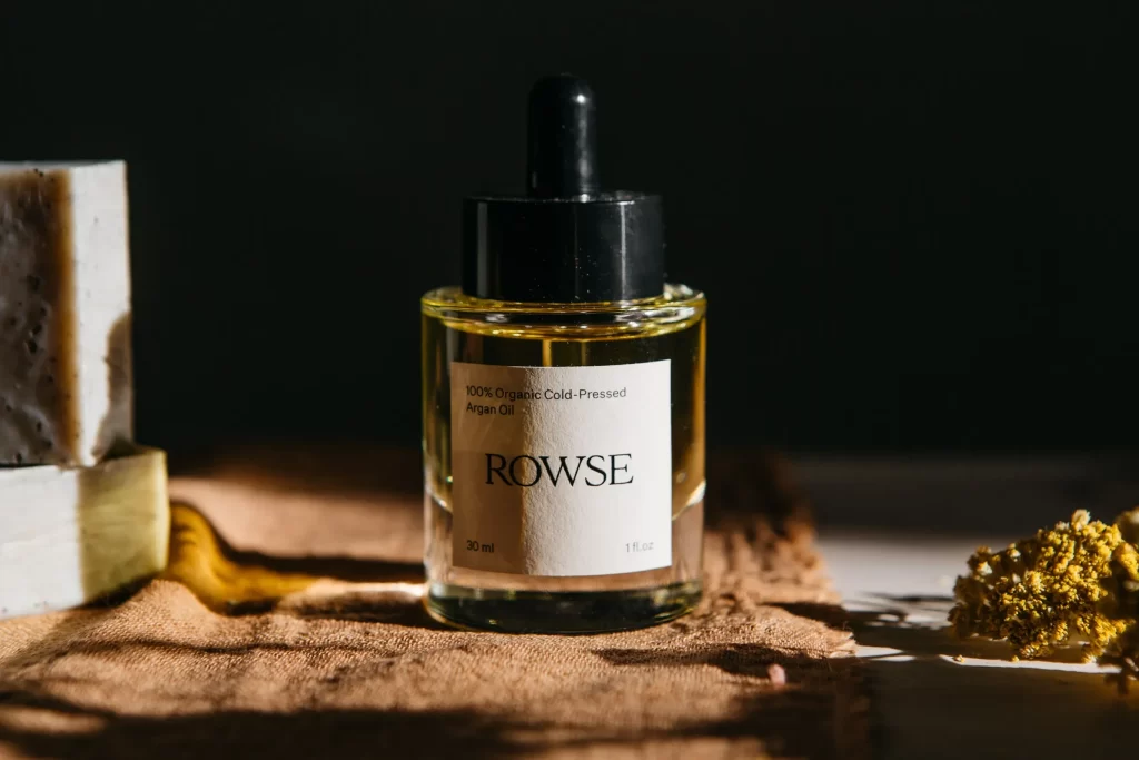 Rowse 100% Organic Cold-Pressed Argan Oil Packaging