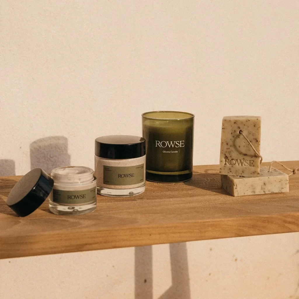 Rowse Olive Oil Candle Packaging
