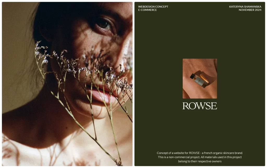 Rowse Skincare Product Packaging