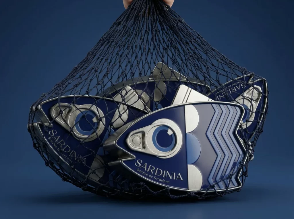 Sardinia Sardines Designed Resemble Packaging