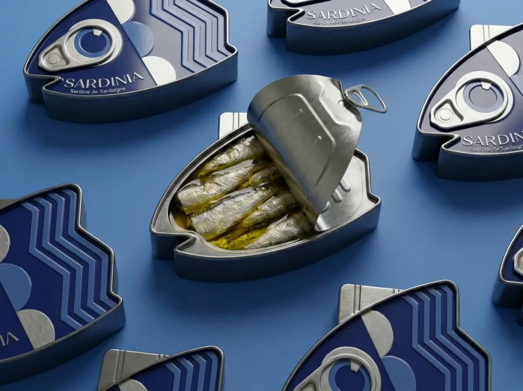 Sardinia Sardines Designed Shape Packaging