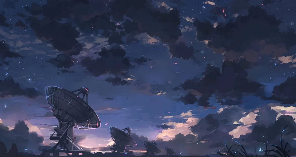 Satellite Dishes Digital Art 1080p Wallpaper