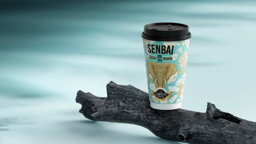 Senbai Gushu Mudan Packaging Cylindrical