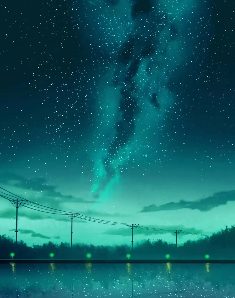 Starry Night Digital Art 2K Wallpaper