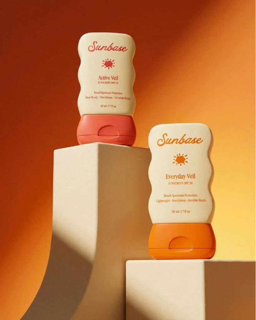 Sunbase Active Veil Sunscreen SPF 50 White Indicating Packaging