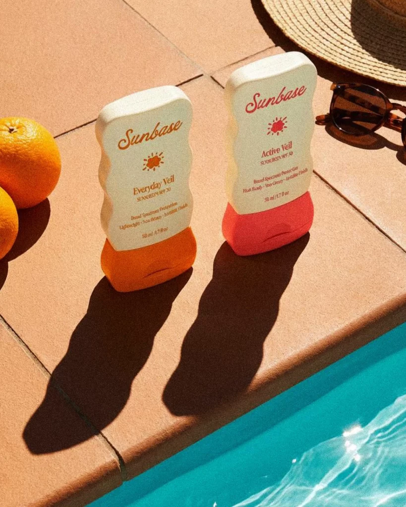 Sunbase Sunscreen Distinct Bottles Labeled Packaging