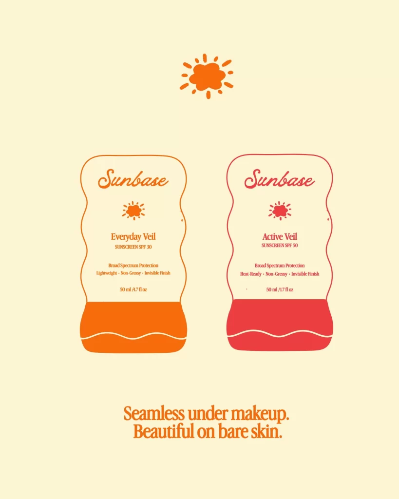 Sunbase Sunscreen Distinct Bottles Packaging