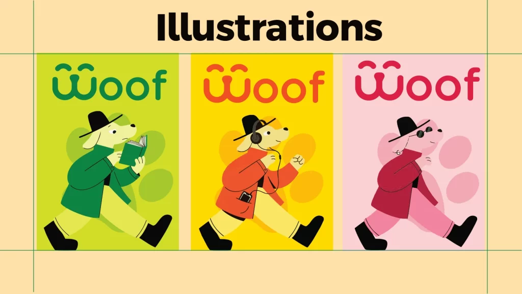 Woof Illustrations Packaging
