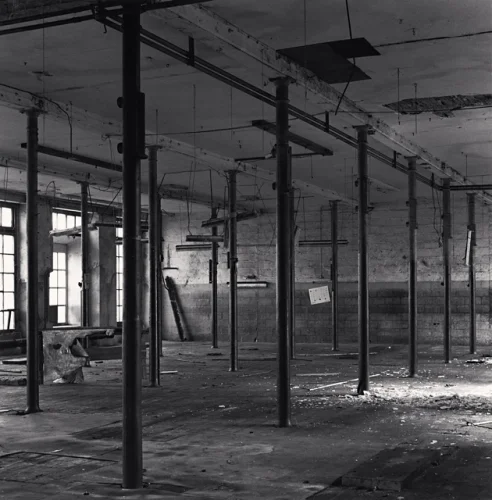 Abandoned Industrial Minimalist Textured High Contrast Mysterious
