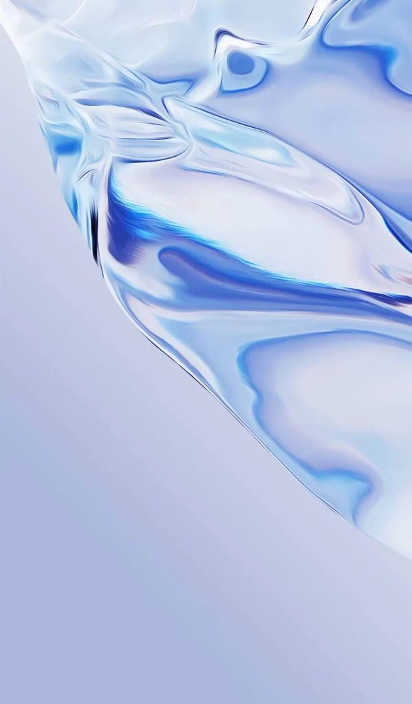 Abstract Blue White Fluid