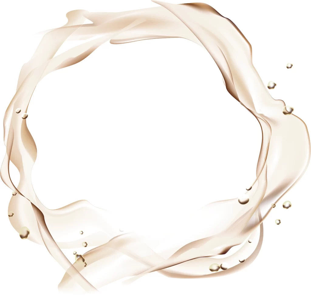 Abstract Fluid Shapes Beige Brown White