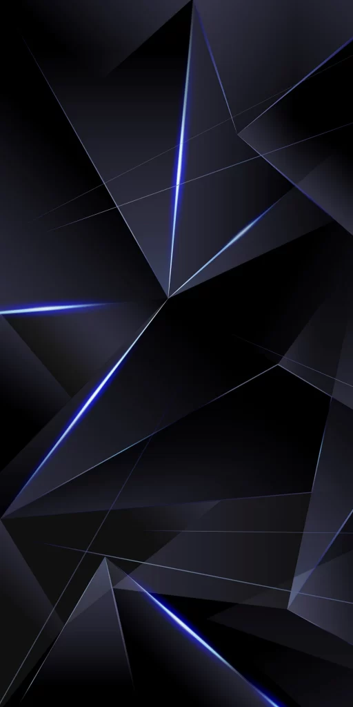 Abstract Geometric Blue Black Futuristic