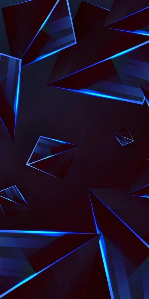 Abstract Geometric Blue Black Futuristic 2
