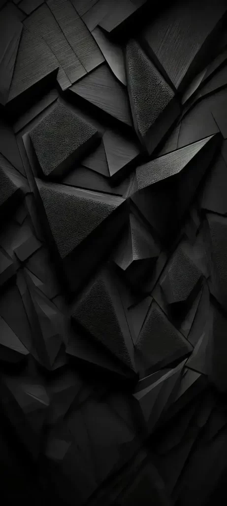 Abstract Geometric Shapes Monochrome Dark Tones
