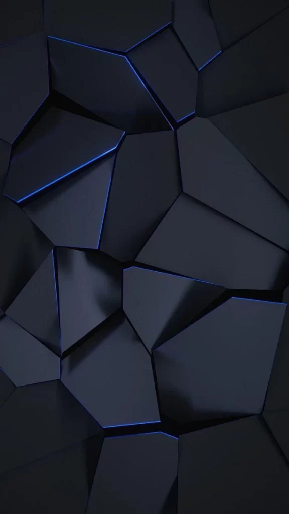 Abstract Geometric Shapes Dark Blue 2