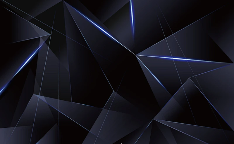 Abstract Geometric Shapes Dark Blue 3