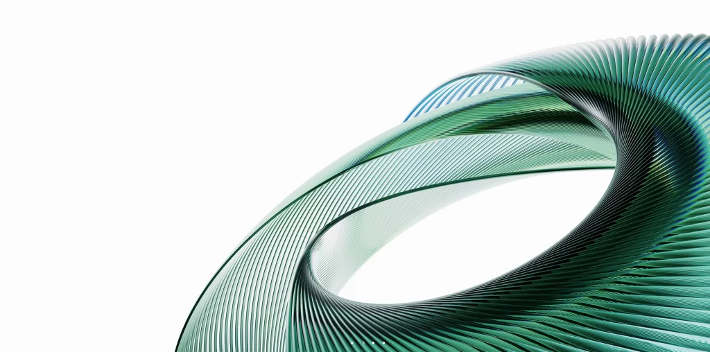 Abstract Green Blue White Futuristic